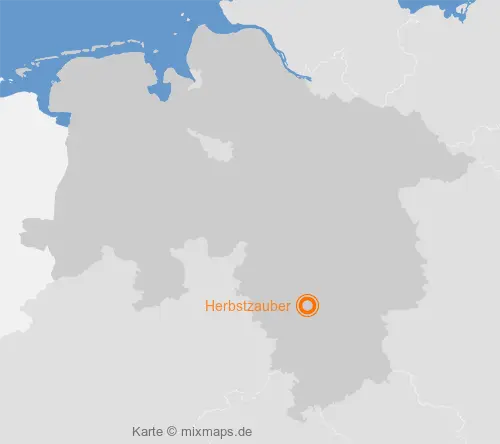 Karte Niedersachsen: Herbstzauber, Gronau (Leine)