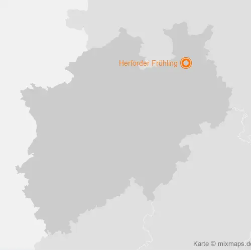 Karte Nordrhein-Westfalen: Herforder Frühling, Herford