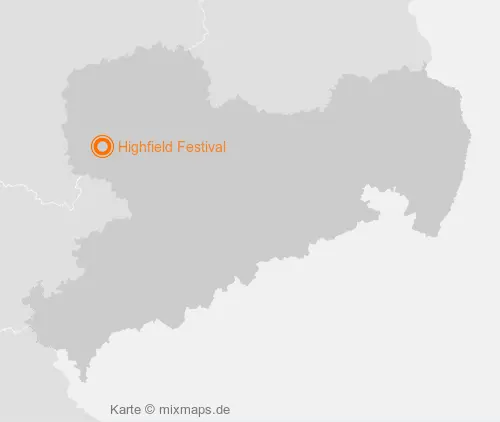 Karte Sachsen: Highfield Festival, Großpösna