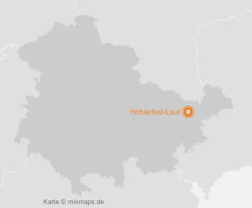 Karte Thüringen: Höhlerfest-Lauf, Gera