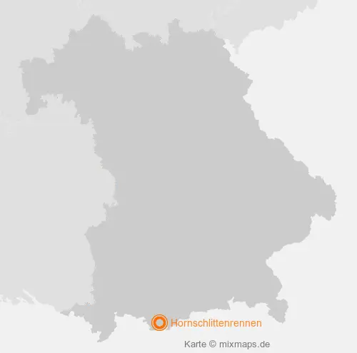 Karte Bayern: Hornschlittenrennen, Garmisch-Partenkirchen