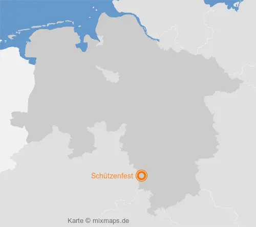 Karte Niedersachsen: Schützenfest, Holzminden