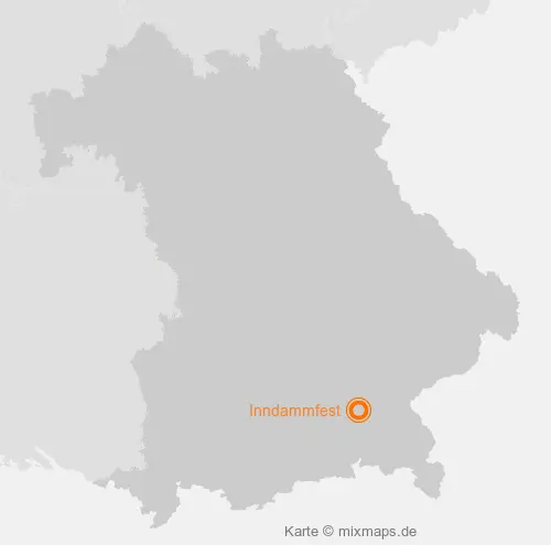 Karte Bayern: Inndammfest, Wasserburg am Inn