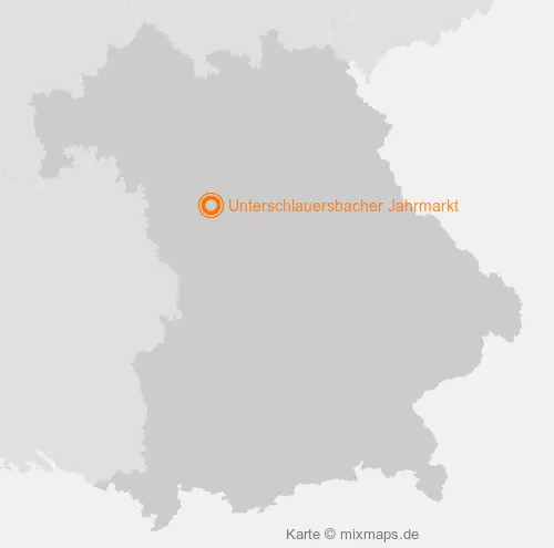 Karte Bayern: Unterschlauersbacher Jahrmarkt, Unterschlauersbach