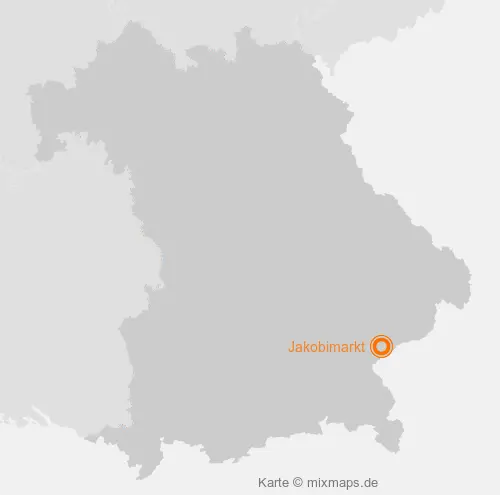 Karte Bayern: Jakobimarkt, Marktl