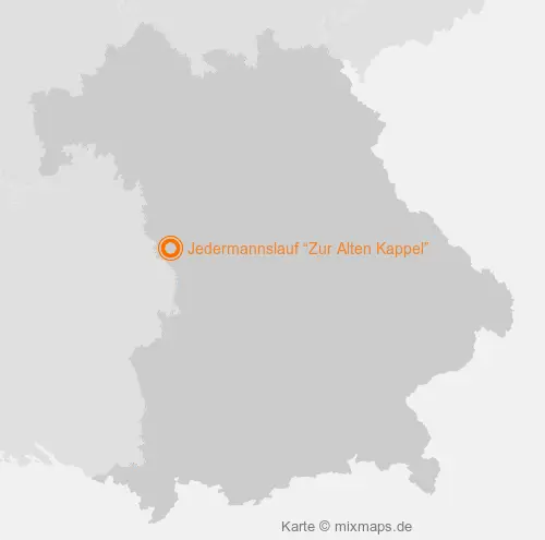 Karte Bayern: Jedermannslauf “Zur Alten Kappel”, Dürrwangen