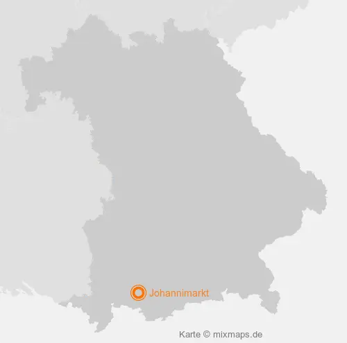 Karte Bayern: Johannimarkt, Steingaden