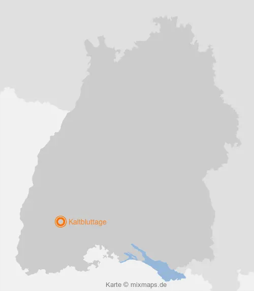 Karte Baden-Württemberg: Kaltbluttage, Sankt Märgen