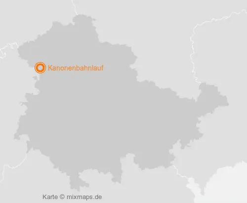 Karte Thüringen: Kanonenbahnlauf, Lengenfeld unterm Stein