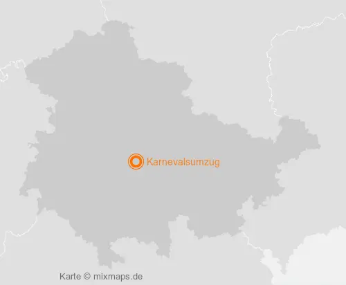 Karte Thüringen: Karnevalsumzug, Arnstadt