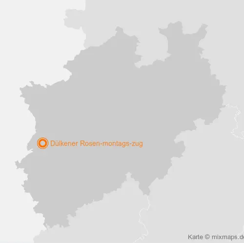 Karte Nordrhein-Westfalen: Dülkener Rosen­montags­zug, Dülken