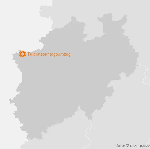 Karte Nordrhein-Westfalen: Tulpensonntagsumzug, Emmerich am Rhein