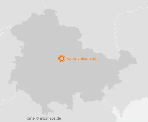 Karte Thüringen: Karnevalsumzug, Erfurt