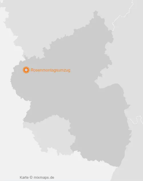 Karte Rheinland-Pfalz: Rosenmontagsumzug, Prüm