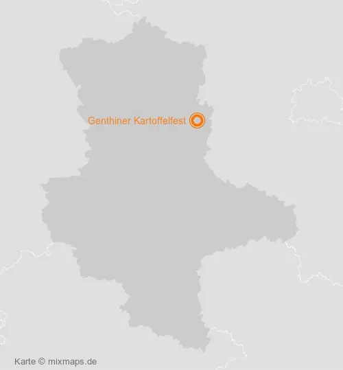 Karte Sachsen-Anhalt: Genthiner Kartoffelfest, Genthin