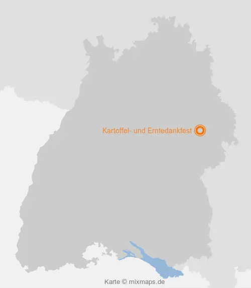 Karte Baden-Württemberg: Kartoffel- und Erntedankfest, Lautern