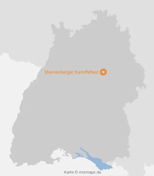 Karte Baden-Württemberg: Mannenberger Kartoffelfest, Mannenberg