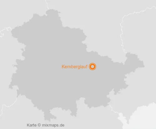 Karte Thüringen: Kernberglauf, Jena