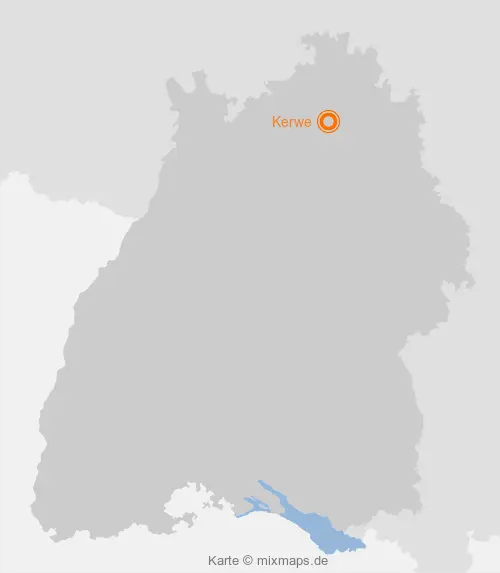 Karte Baden-Württemberg: Kerwe, Merchingen