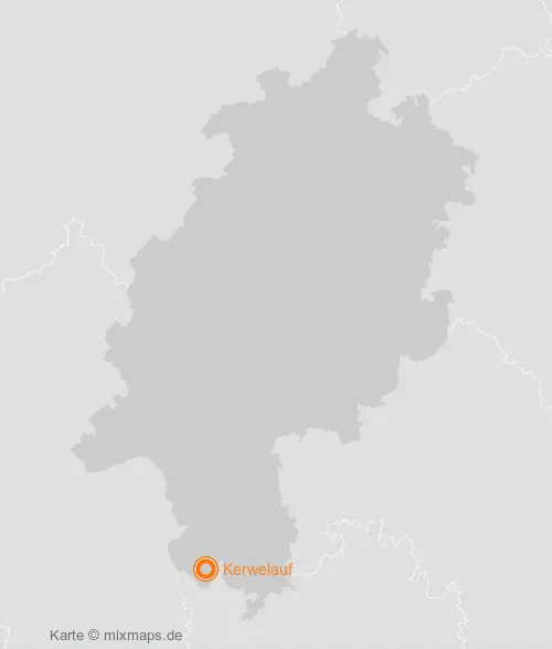 Karte Hessen: Kerwelauf, Hüttenfeld