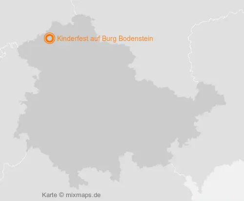 Karte Thüringen: Kinderfest auf Burg Bodenstein, Wintzingerode