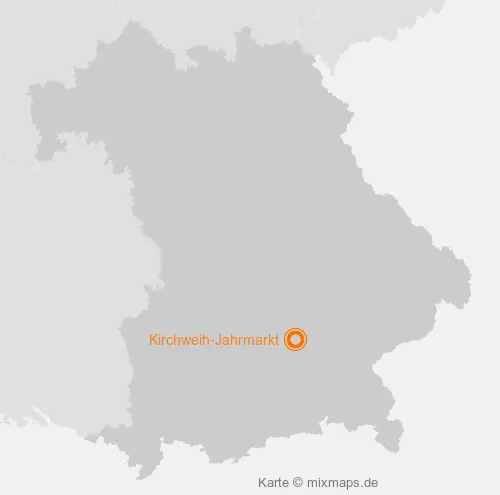 Karte Bayern: Kirchweih-Jahrmarkt, Erding