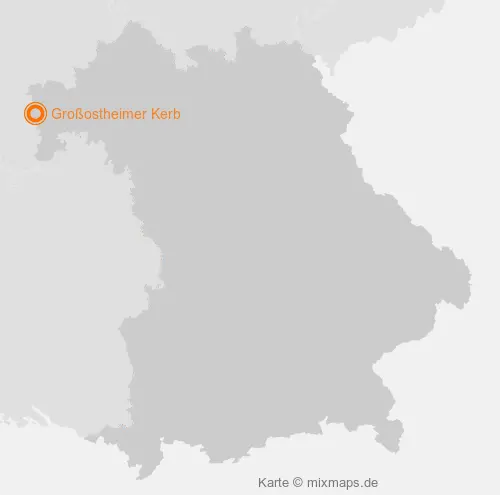 Karte Bayern: Großostheimer Kerb, Großostheim