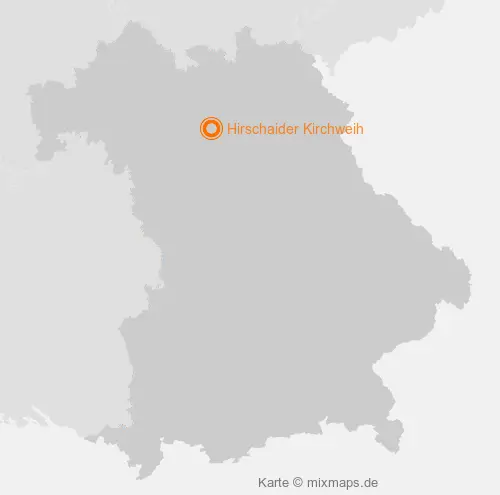 Karte Bayern: Hirschaider Kirchweih, Hirschaid