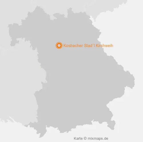 Karte Bayern: Kosbacher Stad´l Kirchweih, Kosbach