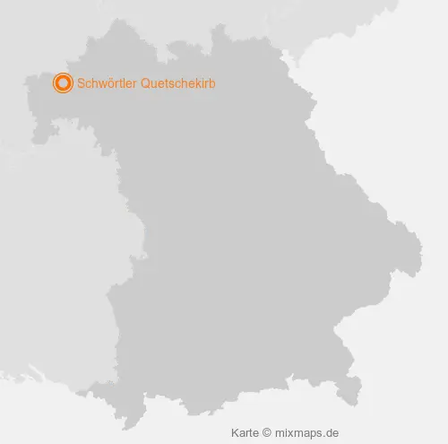 Karte Bayern: Schwörtler Quetschekirb, Frammersbach