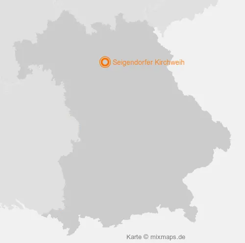 Karte Bayern: Seigendorfer Kirchweih, Seigendorf