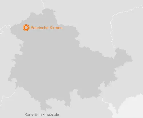 Karte Thüringen: Beurische Kirmes, Beuren