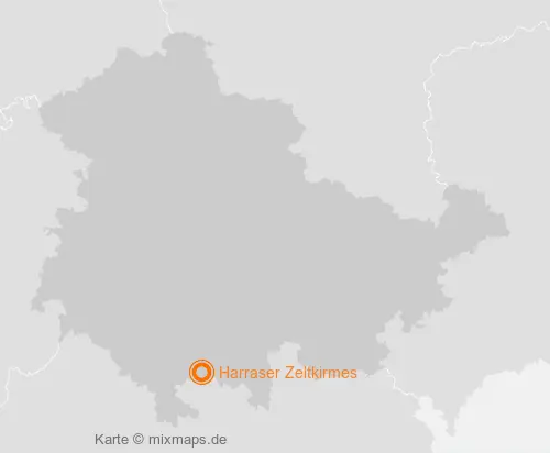 Karte Thüringen: Harraser Zeltkirmes, Harras