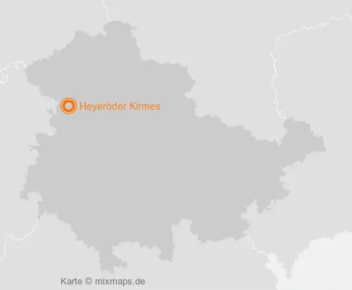 Karte Thüringen: Heyeröder Kirmes, Heyerode