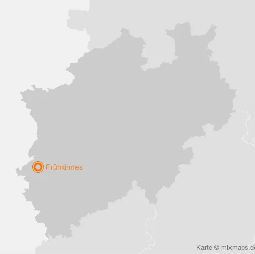 Karte Nordrhein-Westfalen: Frühkirmes, Kleingladbach