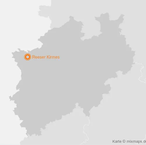 Karte Nordrhein-Westfalen: Reeser Kirmes, Rees