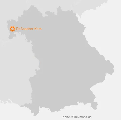 Karte Bayern: Roßbacher Kerb, Roßbach