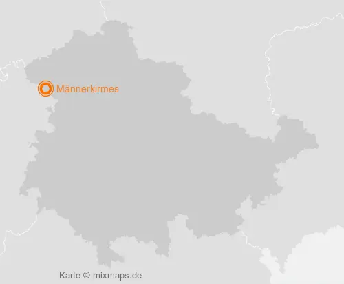 Karte Thüringen: Männerkirmes, Sickerode