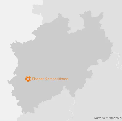 Karte Nordrhein-Westfalen: Elsener Klompenkirmes, Grevenbroich