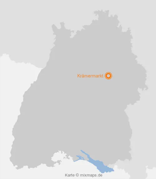 Karte Baden-Württemberg: Krämermarkt, Welzheim