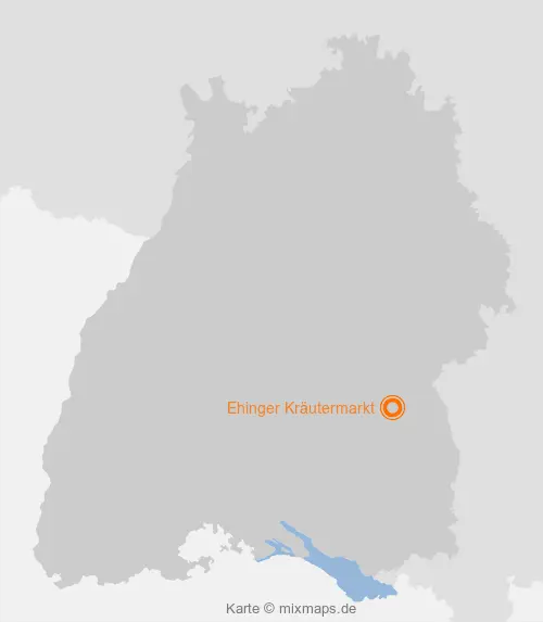 Karte Baden-Württemberg: Ehinger Kräutermarkt, Ehingen an der Donau