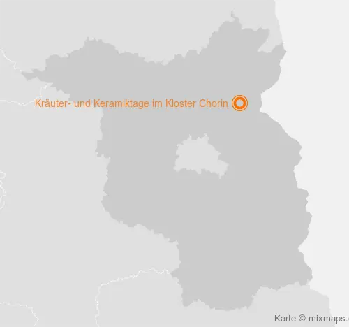 Karte Brandenburg: Kräuter- und Keramiktage im Kloster Chorin, Chorin