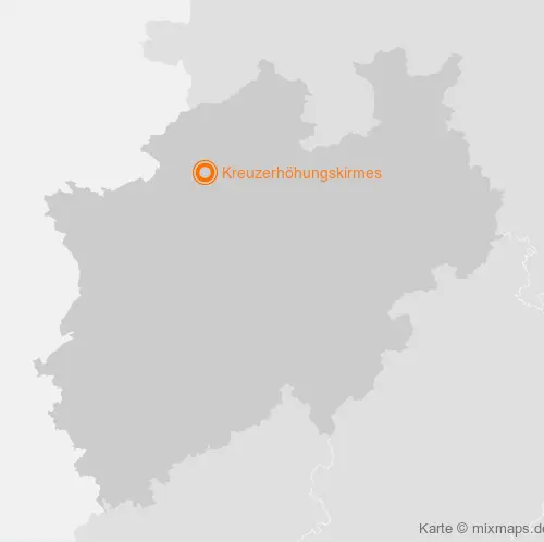 Karte Nordrhein-Westfalen: Kreuzerhöhungskirmes, Coesfeld