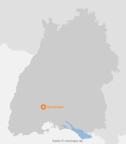 Karte Baden-Württemberg: Kuhreihen, Villingen-Schwenningen