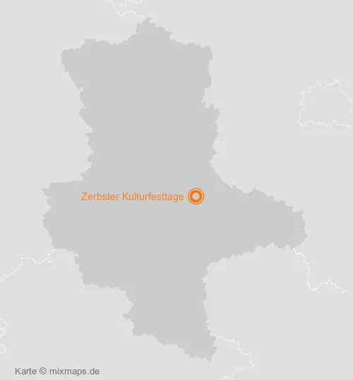 Karte Sachsen-Anhalt: Zerbster Kulturfesttage, Zerbst