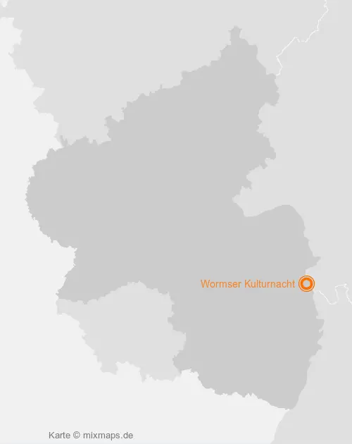 Karte Rheinland-Pfalz: Wormser Kulturnacht, Worms