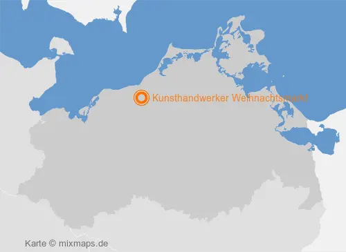 Karte Mecklenburg-Vorpommern: Kunsthandwerker Weihnachtsmarkt, Rostock