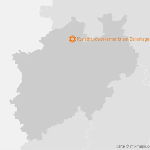 Karte Nordrhein-Westfalen: Kunsthandwerkermarkt am Ballenlager, Greven