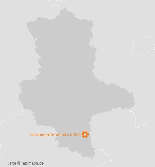 Karte Sachsen-Anhalt: Landesgartenschau 2024, Bad Dürrenberg