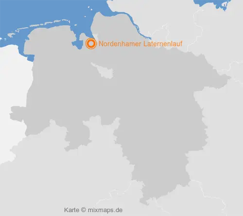 Karte Niedersachsen: Nordenhamer Laternenlauf, Nordenham